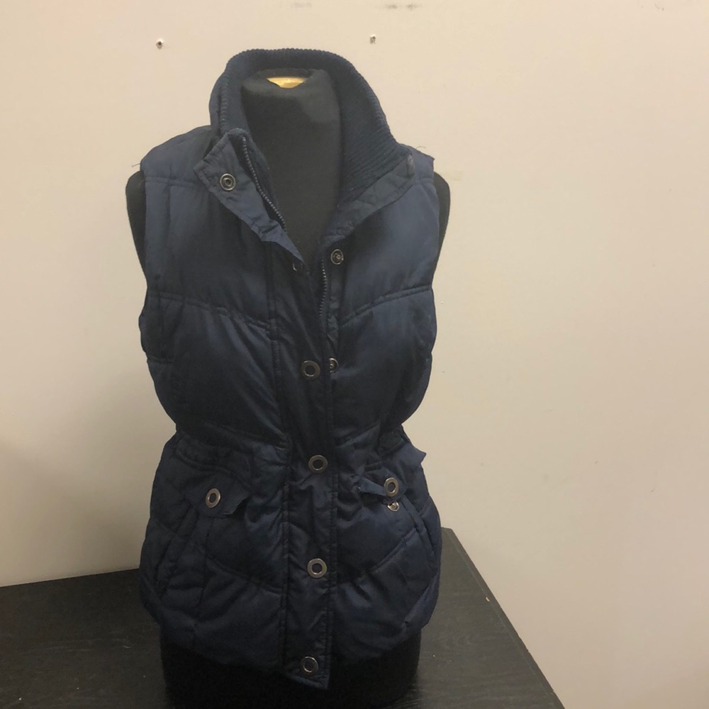Blue puffer Vest